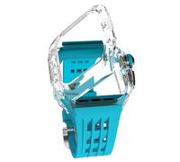 CEKGDB Luxury Glacier Modification Kit，For Apple Watch Series 9 8 7 6 5 4 SE 45MM 44MM Transparent Watch Case Band Accessories Set(D,44MM)