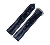 CEKGDB Luxury Watch Band For Omega Strap Seamaster Genuine Leather Bracelet Deployment Buckle Tool Replacement Watch Accessories Parts (Color : Blue, Size : 19mm)