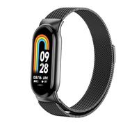 CEKGDB Milanese Loop Strap For Xiaomi Mi Band 8 NFC stainless steel Quick Release belt Correa Miband8 Bracelet Mi band 8 Accessories Watchbands(Black)