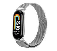 CEKGDB Milanese Loop Strap For Xiaomi Mi Band 8 NFC stainless steel Quick Release belt Correa Miband8 Bracelet Mi band 8 Accessories Watchbands(Silver)