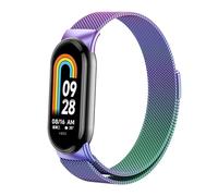 CEKGDB Milanese Loop Strap For Xiaomi Mi Band 8 NFC stainless steel Quick Release belt Correa Miband8 Bracelet Mi band 8 Accessories Watchbands(Colorful)