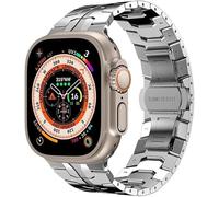 CEKGDB Premium Stainless Steel Metal Strap，For Apple Watch 49mm 44mm 45mm for Man Bracelet Metal Buckle Band Compatible with Ultra 8 7 SE 6 41/40/38/42mm watch(A,42/44/45/49mm)