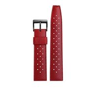 CEKGDB Rubber Watchband For Seiko Canned SRPD73 Silicone Strap 22mm 20mm Waterproof And Breathable Bracelet Outdoor Sports Watchband(Red X black,20mm)