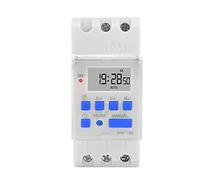 CEKGDB Thc15a AHC15A Din rail timer relay time switches weekly programmble electronic TIME SWITCH 220V bell ring device ok (Color : Blue, Size : 220V)