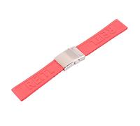 CEKGDB Watch Accessories Waterproof Silicone Strap For Breitling Challenger Rubber Bracelet Men and Women Watch Strap(Blue Pink)