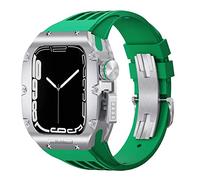 CEKGDB Watch Band Modification Kit，For Apple Watch 8 7 6 5 4 SE 44mm 45mm Series Watch Replacement Luxury Watch Strap Kit Sport Rubber Wristband Strap(L,45mm)