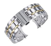 CEKGDB Watch Strap For Tissot T035 T035407 T035439 Luxury Bracelets Folding Buckle Stainless Steel Replacement Watch Accessories Parts (Color : 2, Size : 18mm)