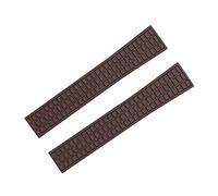 CEKGDB Waterproof FKM Fluororubber Rubber Watch Band 18mm 19mm Accessories Replace For Patek Strap For Philippe For Aquanaut 5067A-001 Belt(Brown,18mm-Silver Buckle)