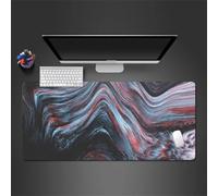 Cekog Abstract Ripple Mouse Pad (32x16x0.12 inch) Gaming Mouse Pad,Extended Large XXL Mouse Mat Desk Pad,Stitched Edges Mousepad,Non-Slip Rubber Base,Gaming Mouse Pad