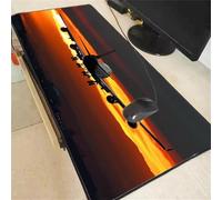 Cekog Airplane Sunset Mouse Pad,300x900x2mm Gaming Mouse Pad,Extended Large XXL Mouse Mat Desk Pad,Stitched Edges Mousepad,Non-Slip Rubber Base,Gaming Mouse Pad