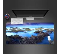 Cekog Beautiful Beach Scenery Mouse Pad,300x800x2mm Gaming Mouse Pad,Extended Large XXL Mouse Mat Desk Pad,Stitched Edges Mousepad,Non-Slip Rubber Base,Gaming Mouse Pad