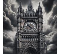 Cekog Clock Tower Diamond Art Kits for Adults,5D Famous Building Diamond Painting Kits for Beginner DIY Round Full Drill Rhinestones Embroidery Diamond Dots Craft for Home Wall Decor Gifts 30x30cm