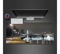 Cekog Gaming Mouse Pad,Large Mouse Mat XXL 700x400x3mm,Extended Mousepad Rubber Water-Resistant surface,Desk Protector Mat with Anti-Slip Base for Home Office Gaming Room (Urban Landscape)