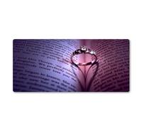 Cekog Gaming Mouse Pad,Large Mouse Mat XXL 800x400x2mm,Extended Mousepad Rubber Water-Resistant surface,Desk Protector Mat with Anti-Slip Base for Home Office Gaming Room (The Shining Ring)