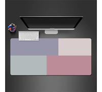 Cekog Gaming Mouse Pad,Large Mouse Mat XXL 800x400x3mm,Extended Mousepad Rubber Water-Resistant surface,Desk Protector Mat with Anti-Slip Base for Home Office Gaming Room (Purple Pink Patchwork)