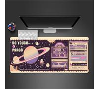 Cekog Gaming Mouse Pad Planet Scenery Large Mouse Mat,35.4x11.8x0.08 inch XXL Mousepad,with Stitched Edges and Non-Slip Natural Rubber Base Keyboard Mouse Mat for Gamer/Desktop/Office/Home
