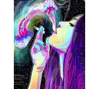 Cekog Paint by Number for Adults,Fantasy Girl DIY Canvas Oil Painting Set,Acrylic Painting by Numbers for Kids Adults Beginner Paint by Numbers for Home Wall Decor Gifts(Without Frame) 24x30in