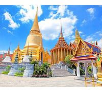 Cekog Paint by Number for Adults,Indian Mosque DIY Canvas Oil Painting Set,Acrylic Painting by Numbers for Kids Adults Beginner Paint by Numbers for Home Wall Decor Gifts(Without Frame) 24x30in