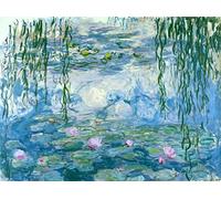 Cekog Paint by Number Kit, Monet Water Lily 24x30in, Realistic Art, Acrylic, Frameless, All Ages