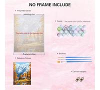 Cekog Paint by Numbers for Adults Coffee Fruit Pie,DIY Canvas Oil Painting Kit for Beginner,Without Frame Paint by Numbers Acrylic,Gifts Decor for Home Wall Room 18x24in(45x60cm)
