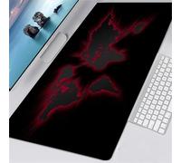 Cekog Red World Map Mouse Pad,300x700x3mm Gaming Mouse Pad,Extended Large XXL Mouse Mat Desk Pad,Stitched Edges Mousepad,Non-Slip Rubber Base,Gaming Mouse Pad