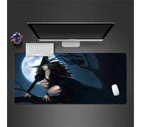 Cekog Witch Tree Moon Mouse Pad (24x12x0.08 inch) Gaming Mouse Pad,Extended Large XXL Mouse Mat Desk Pad,Stitched Edges Mousepad,Non-Slip Rubber Base,Gaming Mouse Pad