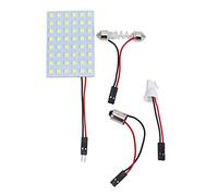 Celabie White 1210 SMD 48 LED Car Interior Dome Light Panel w T10 BA9S Festoon
