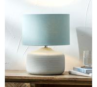 Celadon Scratch Texture Ceramic Table Lamp Green