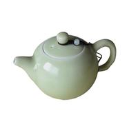 Celadon Teapot,Jade Green Porcelain Teapot,Kungfu Tea Utensil,Tea Ceremony,4 Optional Colors,龙泉青瓷茶壶 (Gold)