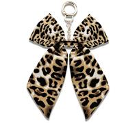 Celaqiu Fall Bag Charms Leopard Print Bow Keychain Bow Bag Charm Cute Bags Accessories for Women Charms for Purses Cute Purse Charm for Handbags