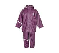 CeLaVi Girl's Zweiteiliger Regenanzug in Vielen Farben Waterproof Jacket, Purple (Violett), 48 (Size: 110)