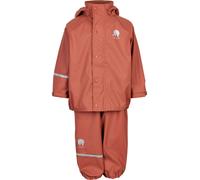 Celavi Kinder Regenset Basic Rainwear Set Solid PU Redwood