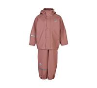 CeLaVi Unisex Basic rainwear set -solid PU rain set, Burlwood, 100