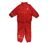 Celavi Unisex Basic Rainwear Suit Solid Raincoat, Red, 150 cm