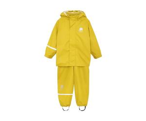Celavi Unisex Basic Rainwear Suit Solid Raincoat, Yellow, 120 cm