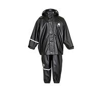 Celavi Unisex Basic Suit Solid Raincoat, Black, 100 cm