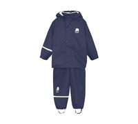 Celavi Unisex Basic Suit Solid Raincoat, Blue (Dark Navy), 140 cm