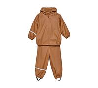 Celavi Unisex Kid's Basic Rainwear Set-Pu Rain Jacket, Amber Brown, 130
