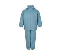 CeLaVi Unisex Kid's Rainwear Ser-Recycle Pu Rain Jacket, Smoke Blue, 140