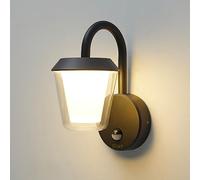 CELAVY PIR Outdoor Wall Lights - Outside Light Mains Powered IP65 with Motion Sensor, Modern Porch Light Front Door Lamp, External LED Lighting Exterior Sconce Wall Mounted for House, Anthracite