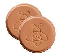 Celblisora 2 Pack Terracotta Brown Sugar Saver, Reusable Brown Sugar Keeper Terra Cotta Sugar Softener Container Disc for Food Storage Containers