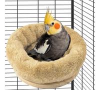 Celblisora Medium Bird Nest for Cage,Removable Plush Parrot Hammock Bed,Winter Warm Resting Perch Platform for Budgies Cockatiel Conure Parakeet Hamster