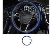 Celblisora Steering Wheel Cover Blue Carbon Fiber 3-Piece Set, Non-Slip, Scratch-Resistant, Universal Fits 14-16 Inch Steering Wheel, Car Interior Accessories for Cars, SUVs, Trucks