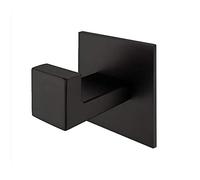 Celbon SUS304 Stainless Steel Bathroom Self Adhesive Towel Hook Hanger Coat Hook Robe Hook Hanger Without Drilling Easy Installation (Black)