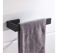 Celbon SUS304 Stainless Steel Bathroom Towel Ring Black Finish Wall Mounted Towel Holder Bar Rack for Toilet and Bathroom