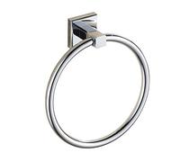 Celbon Wall Mounted Round Towel Ring SUS 304 Stainless Steel Towel Rail Chrome Modern Towel Holder for Bathroom and Kitchen