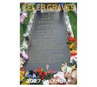 Celeb Graves 2027 Wall Calendar, Celebrity Grave Sites Theme, Monthly Planner