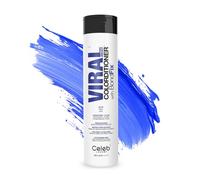 Celeb Luxury Viral Colorditioner: Blue Color Depositing Conditioner, BondFix Bond Rebuilder, 10 Vivid and Pastel Colors, Stops Fade, 100% Vegan