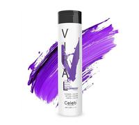 Celeb Luxury Viral Purple Colorwash, Color Depositing Shampoo with Bondfix Bond Rebuilder, Semi Permanent Hair Colour Glaze, Vegan Hair Dye, Maintains and Refreshes Bold Purple Color
