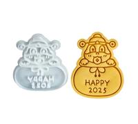 Celebrate 2025 Year of The Snake with Festival Fortune Bag Cookie Stamp Molds